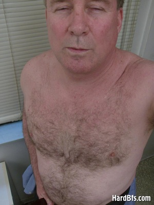 Older gay getting naked and touching his dick on these pics. Tags: Gay porn, naked men, wanking. - XXXonXXX - Pic 6