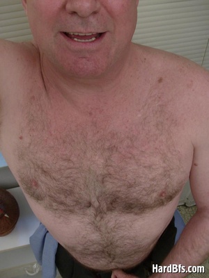Older gay getting naked and touching his dick on these pics. Tags: Gay porn, naked men, wanking. - XXXonXXX - Pic 9