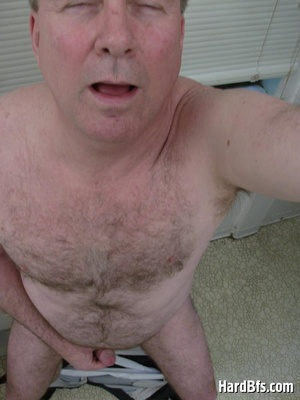 Older gay getting naked and touching his dick on these pics. Tags: Gay porn, naked men, wanking. - XXXonXXX - Pic 10