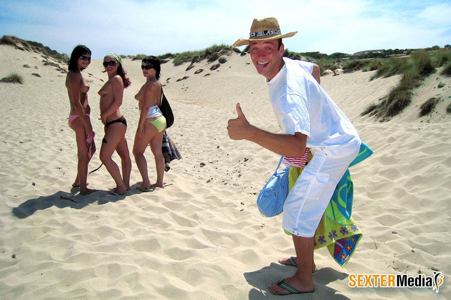 Three big boobed beach babes seduced to har - XXX Dessert - Picture 4