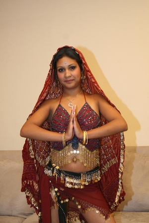Pretty Indian model Monkia humping a roc - Picture 1