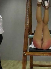 Upended to expose her bum to brutal - Unique Bondage - Pic 12