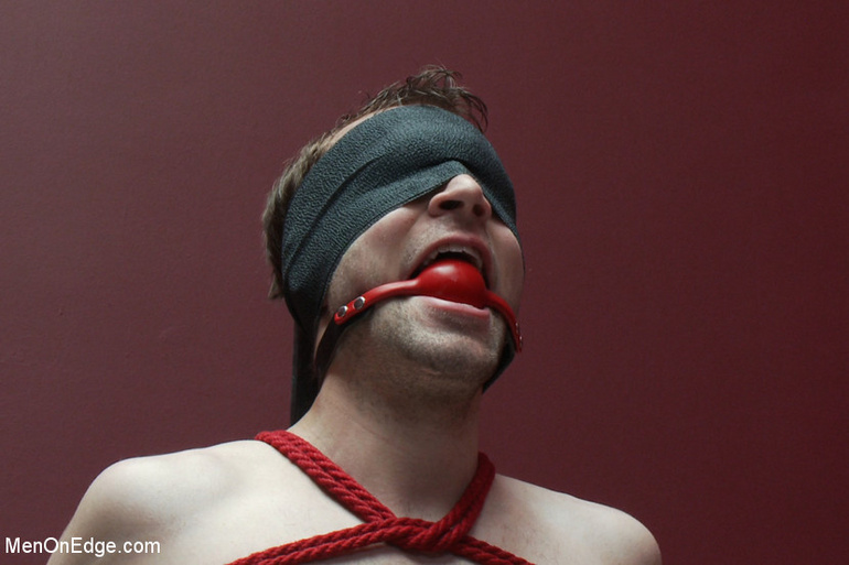 Young blindfolded dude gets tied up and butt - Unique Bondage - Pic 13