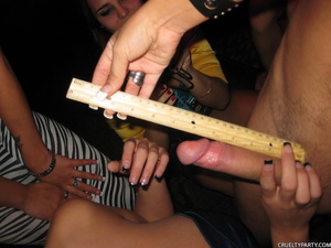 Five relaxed party hotie tasting hot cum - XXX Dessert - Picture 3