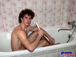 Typical French curly gay xxx lover doing massage to his beloved one! - XXXonXXX - Pic 4