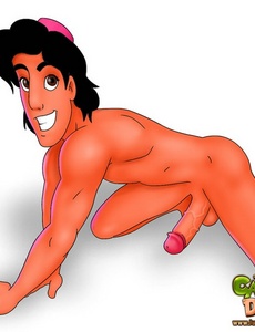 Aladdin being fucked by his gay xxx servants - Cartoon Sex - Picture 3