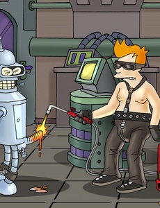 Cartoon Robot Gay Porn - Blacksmithing robot's gay boys bell-rope with - The Cartoon Sex
