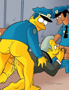 Mixing with cops and drinking hot baby batter - Cartoon Sex - Picture 3