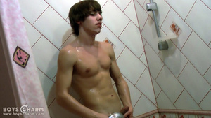 The hottest Gay Sex solo session from the one washing in hot shower - XXXonXXX - Pic 15