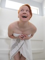 Fresh after shower naked redhead beauty - Picture 3