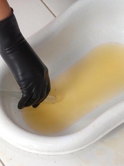 Collecting urine into specialized Pissing - Unique Bondage - Pic 9