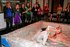 Blonde mud wrestling