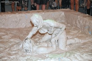 Seductive mud wrestling