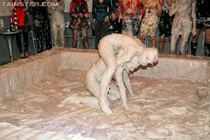 Mud wrestling