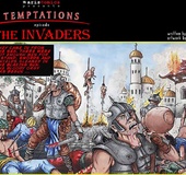 Toon porn. Invaders are fucking brunette woman.