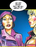 Sexy comics. Girl is recollecting her sex adventures.