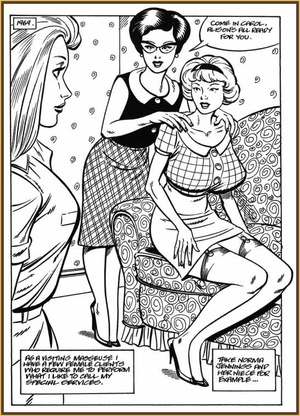 Cartoon porn comics. Housewives. - Picture 1