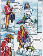 Adult cartoons. A winter tale.