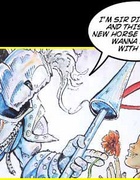 Porn comix. Sex with knight.