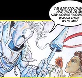 Porn comix. Sex with knight.
