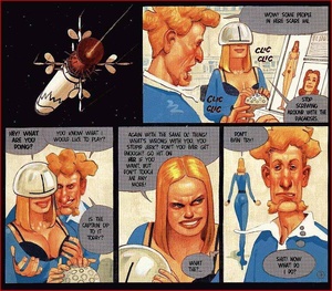Cartoon sex comics. In the space. - Picture 1