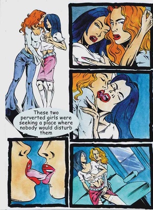 Cartoon porno. Threesome. - Picture 2
