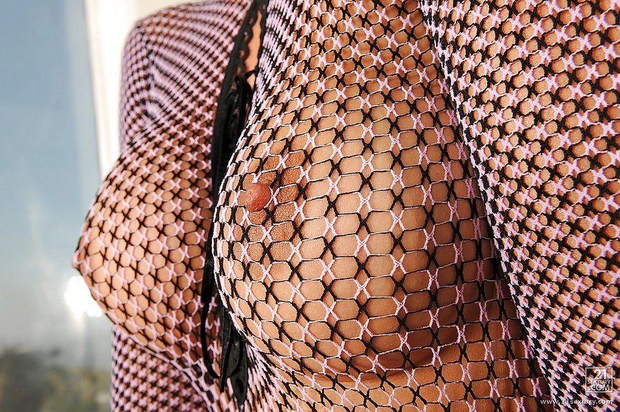 Hungarian gorgeous fishnet masturbation - XXXonXXX - Pic 16