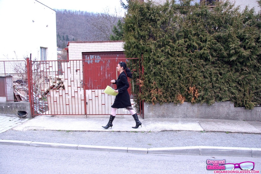 Horny secretary. Teen has to suck on three  - XXX Dessert - Picture 1