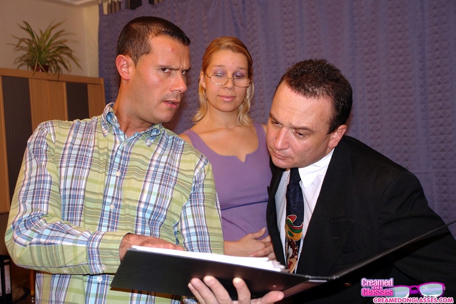 Xxx group sex. Busty secretary is having a  - XXX Dessert - Picture 4