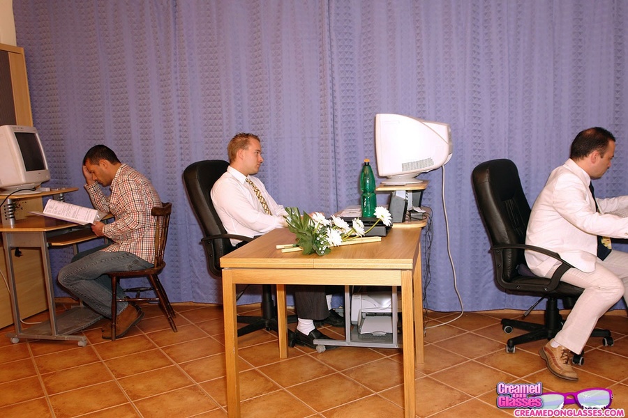 Office girls xxx. Chick with glasses is fuc - XXX Dessert - Picture 1