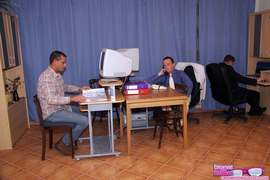 Cum face. Unshaved sluts is drinking cum fr - XXX Dessert - Picture 1