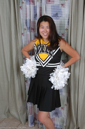 Brunette asian cheerleader - XXXonXXX - Pic 1