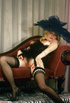 Old classic porn. Blonde girl with boobs and classy stockings showing