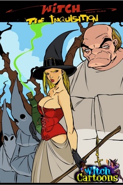 Cartoonporn. Vaginal interrogation of a witch. - Picture 1