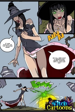Cartoon sex comics. Magic duel ends with sex. - Picture 1