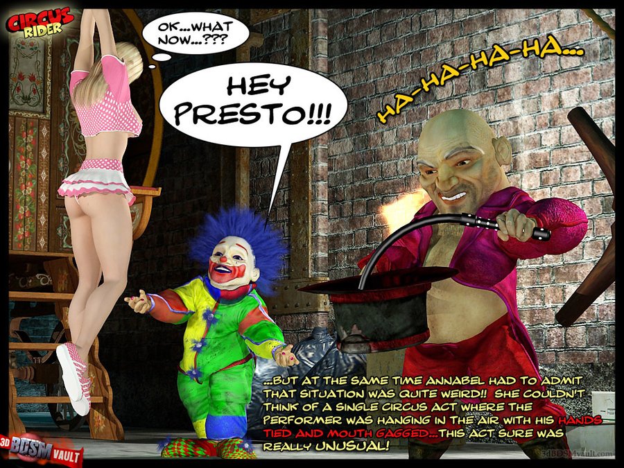 Family Circus Cartoon Porn Bondage - Sexy chick hung in the air, gagged and whip - XXX Dessert - Picture 2