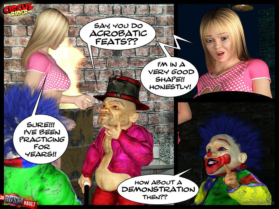 Circus freaks tie up busty blonde then made - XXX Dessert - Picture 2