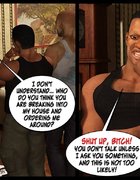 Slutty redhead stuffed full by two black monster cocks in the hotel room