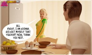 Horny blonde teases stepdaughter