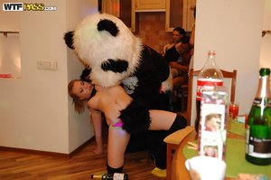 Blonde russian student party