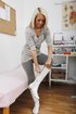 Uniform czech teen blonde