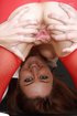 Redhead uniform masturbation
