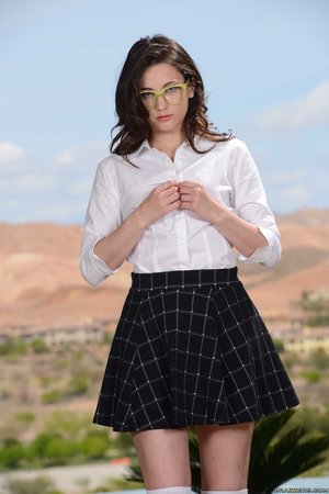 Small tits nerdy lesbians - XXX Dessert - Picture 4