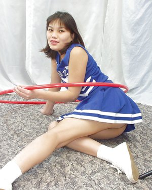 Tight asian cheerleader