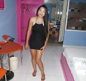 Young asian tight skirt