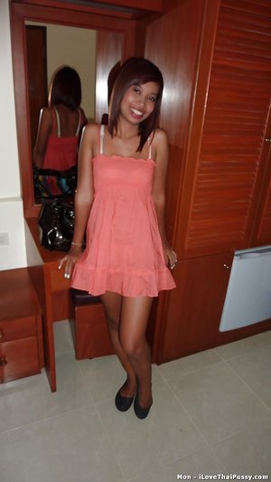 Petite playful teen