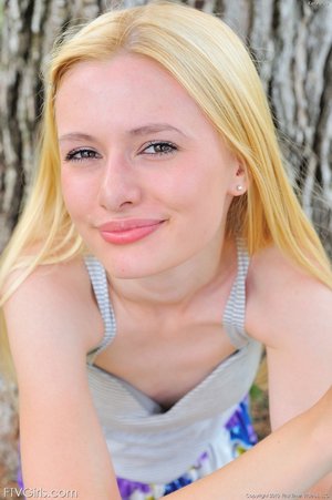 Naked skinny blonde