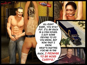 Gold dildo slides inside tight pussy, cruel 3d cartoon dominant torturing slave in heels - XXXonXXX - Pic 6