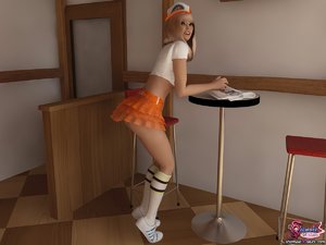 Handsome nasty officer threesome