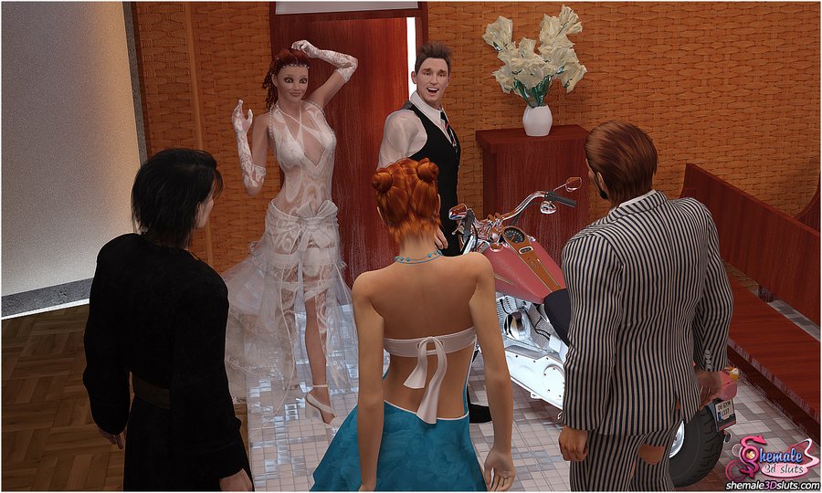 Runaway dick girl plunges fat dong in groom - XXX Dessert - Picture 2